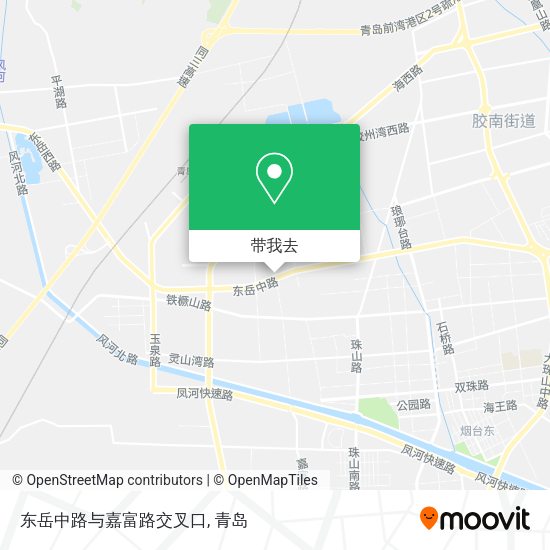 东岳中路与嘉富路交叉口地图