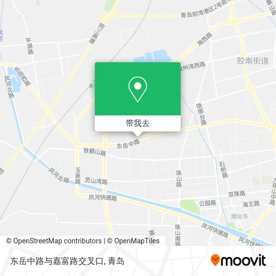 东岳中路与嘉富路交叉口地图