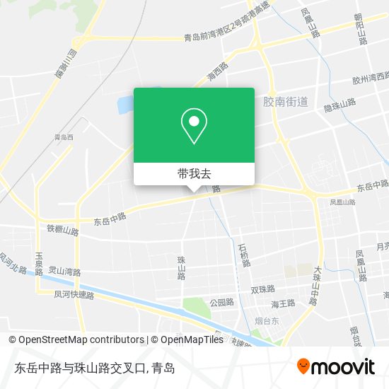 东岳中路与珠山路交叉口地图