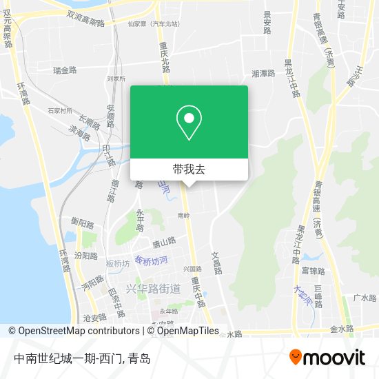 中南世纪城一期-西门地图