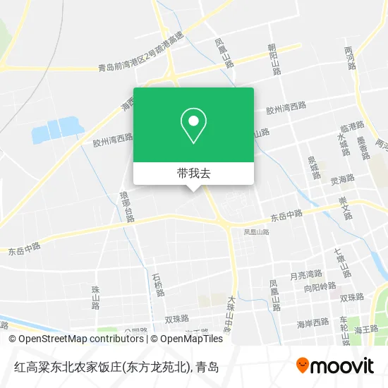 红高粱东北农家饭庄(东方龙苑北)地图