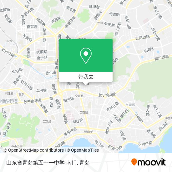 山东省青岛第五十一中学-南门地图