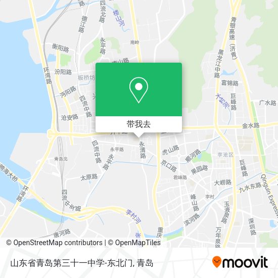 山东省青岛第三十一中学-东北门地图