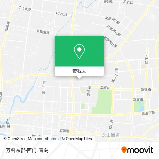 万科东郡-西门地图