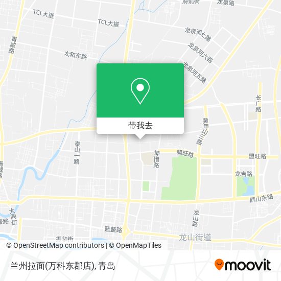 兰州拉面(万科东郡店)地图
