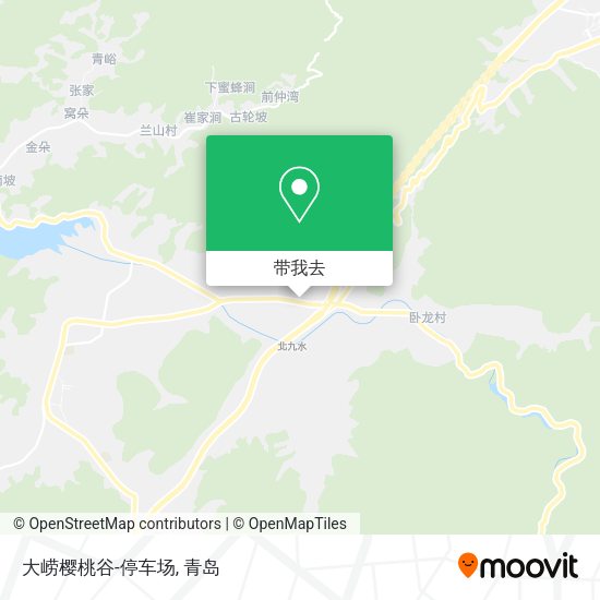 大崂樱桃谷-停车场地图