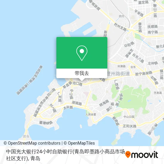 中国光大银行24小时自助银行(青岛即墨路小商品市场社区支行)地图