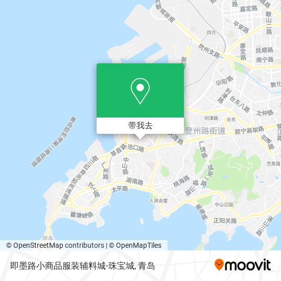 即墨路小商品服装辅料城-珠宝城地图