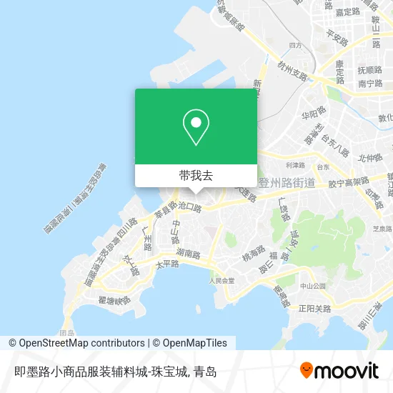 即墨路小商品服装辅料城-珠宝城地图