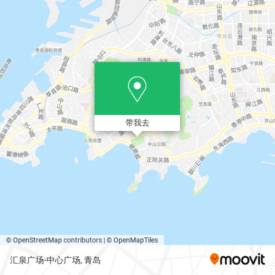 汇泉广场-中心广场地图