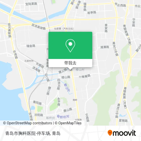 青岛市胸科医院-停车场地图