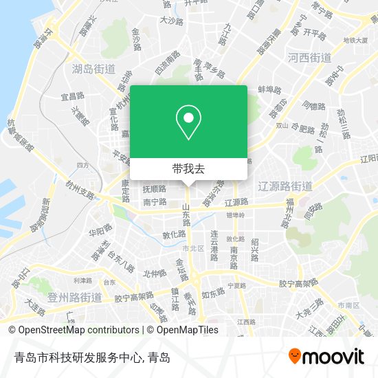 青岛市科技研发服务中心地图