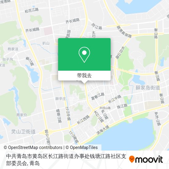 中共青岛市黄岛区长江路街道办事处钱塘江路社区支部委员会地图