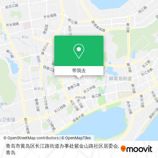 青岛市黄岛区长江路街道办事处紫金山路社区居委会地图