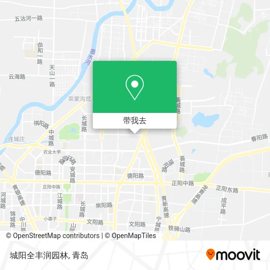 城阳全丰润园林地图