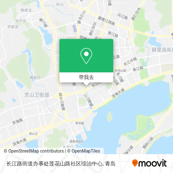 长江路街道办事处莲花山路社区综治中心地图