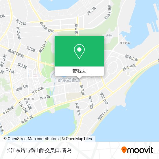 长江东路与衡山路交叉口地图
