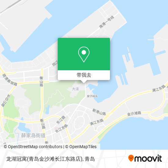 龙湖冠寓(青岛金沙滩长江东路店)地图