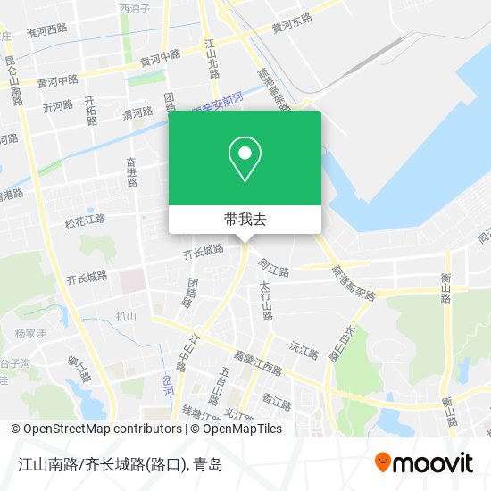 江山南路/齐长城路(路口)地图