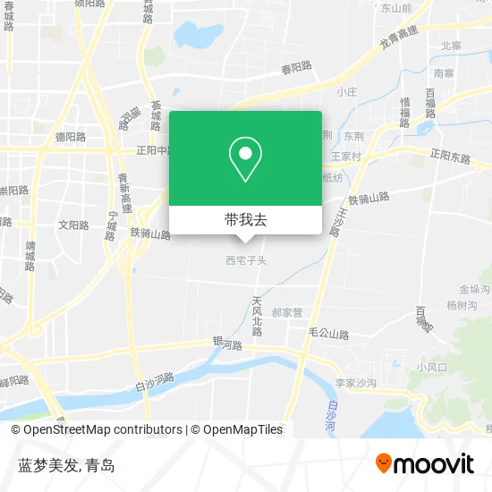 蓝梦美发地图