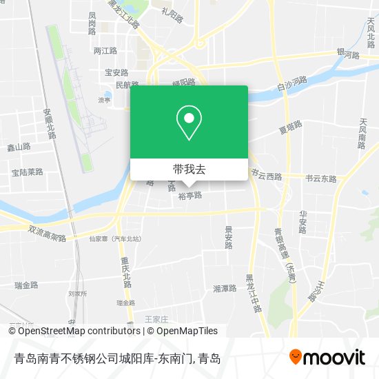 青岛南青不锈钢公司城阳库-东南门地图