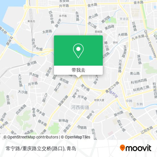 常宁路/重庆路立交桥(路口)地图