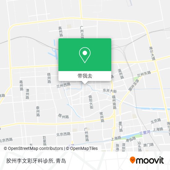 胶州李文彩牙科诊所地图
