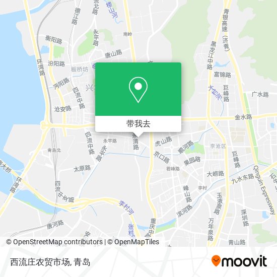 西流庄农贸市场地图
