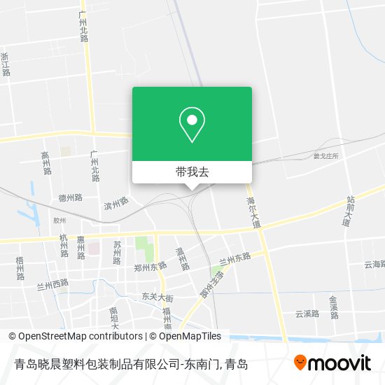 青岛晓晨塑料包装制品有限公司-东南门地图