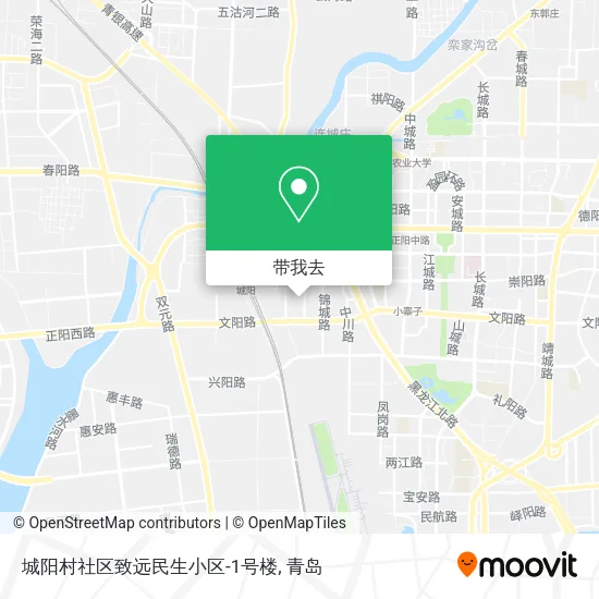城阳村社区致远民生小区-1号楼地图