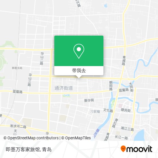即墨万客家旅馆地图