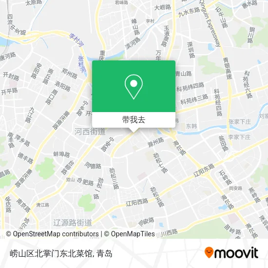 崂山区北掌门东北菜馆地图