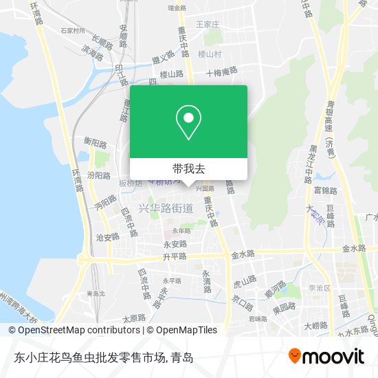 东小庄花鸟鱼虫批发零售市场地图