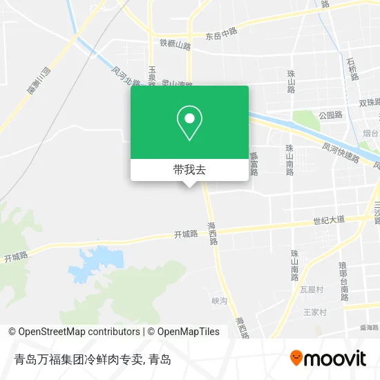 青岛万福集团冷鲜肉专卖地图
