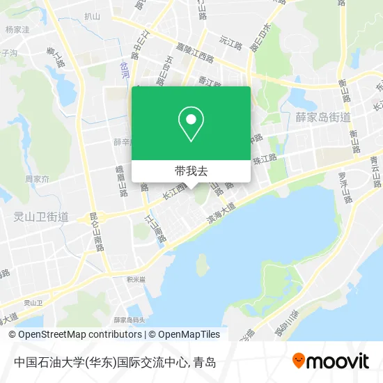 中国石油大学(华东)国际交流中心地图