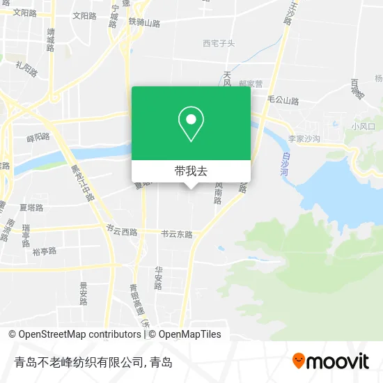 青岛不老峰纺织有限公司地图