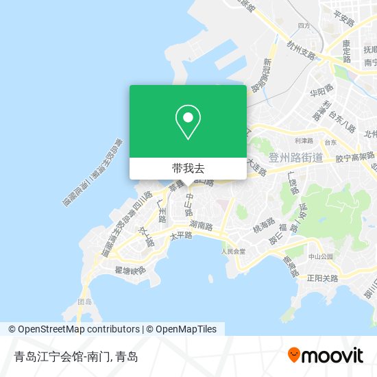 青岛江宁会馆-南门地图