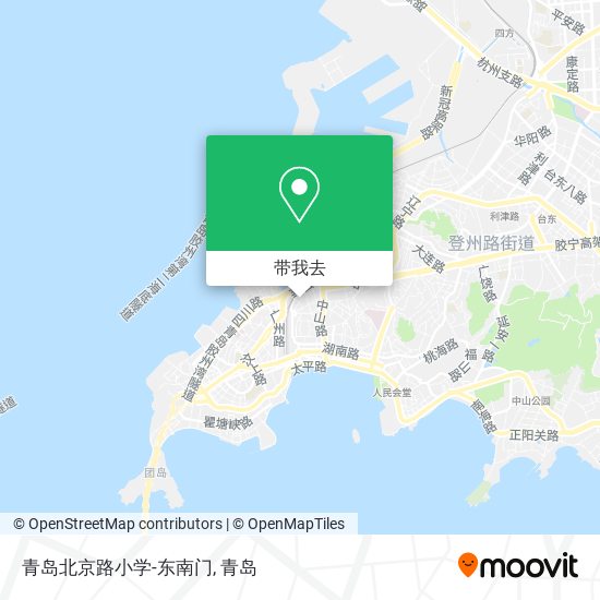 青岛北京路小学-东南门地图