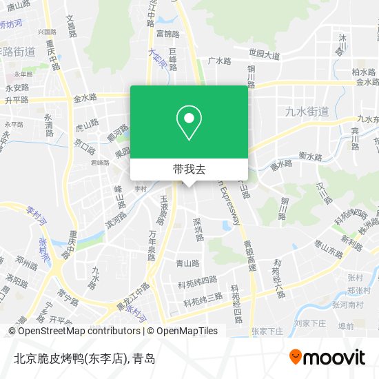 北京脆皮烤鸭(东李店)地图