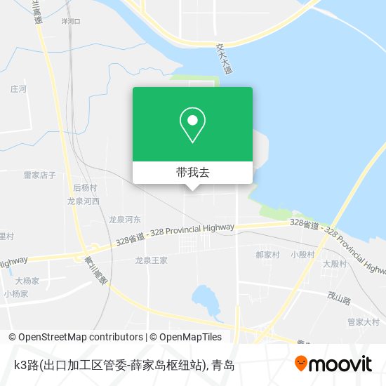 k3路(出口加工区管委-薛家岛枢纽站)地图