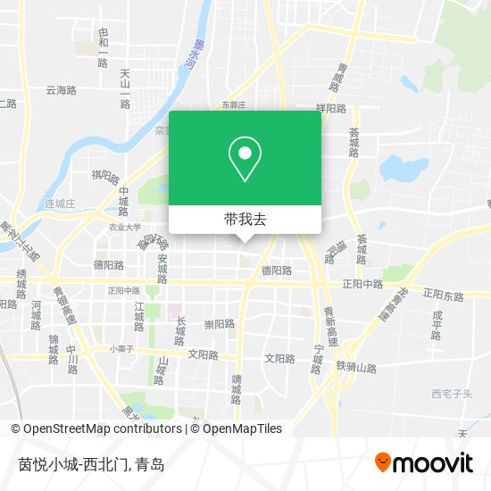 茵悦小城-西北门地图