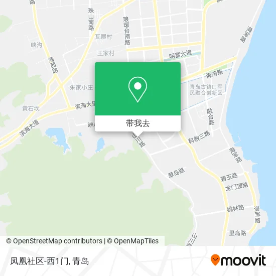 凤凰社区-西1门地图