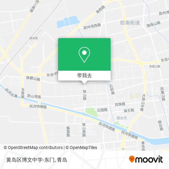 黄岛区博文中学-东门地图
