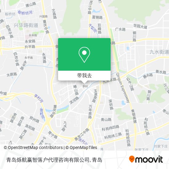 青岛烁航赢智落户代理咨询有限公司地图