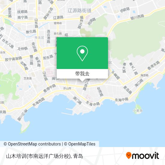 山木培训(市南远洋广场分校)地图