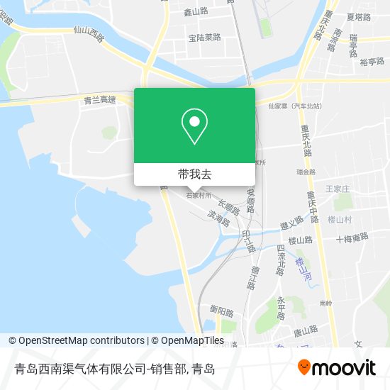 青岛西南渠气体有限公司-销售部地图