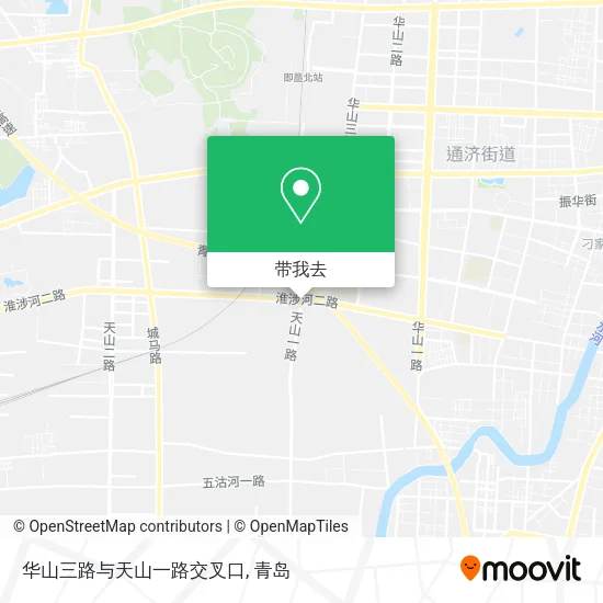 华山三路与天山一路交叉口地图