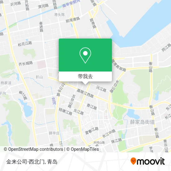 金来公司-西北门地图