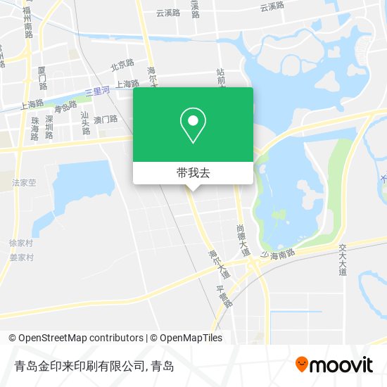 青岛金印来印刷有限公司地图