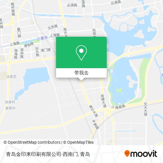 青岛金印来印刷有限公司-西南门地图
